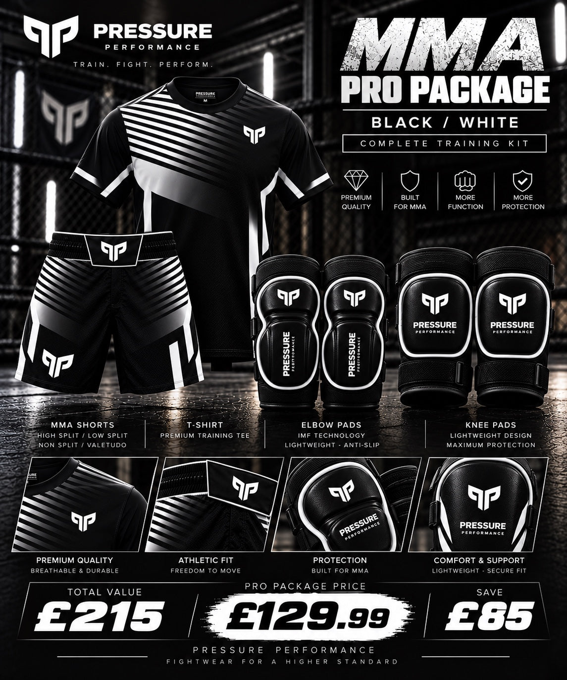 MMA Pro Package – Black / White